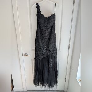 Jump Elegant Black One Shoulder Dress